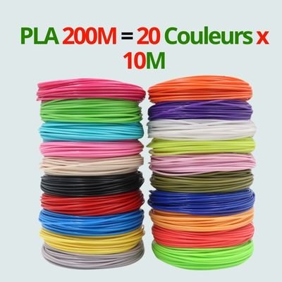 Recharges PLA Colorées pour Stylo 3D | Écologique - BABYSBLOU