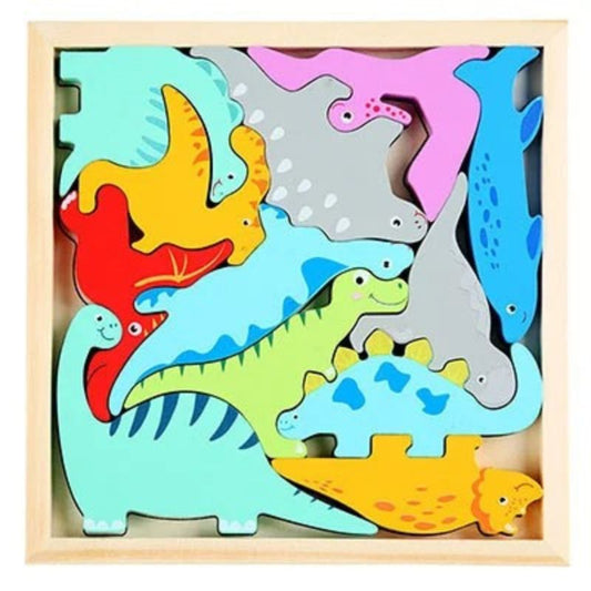 Tangram animaux en bois - Jeu éducatif Montessori - BABYSBLOU