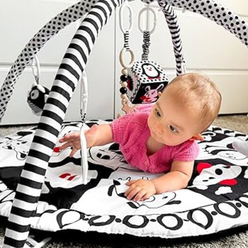 Tapis-d-éveil-noir-et-blanc-pour-bébé-développement-sensoriel-et-moteur-avec-arche