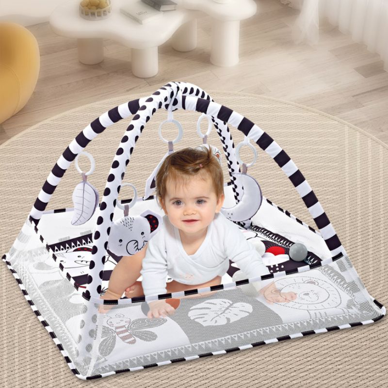 Tapis-d-éveil-noir-et-blanc-pour-bébé