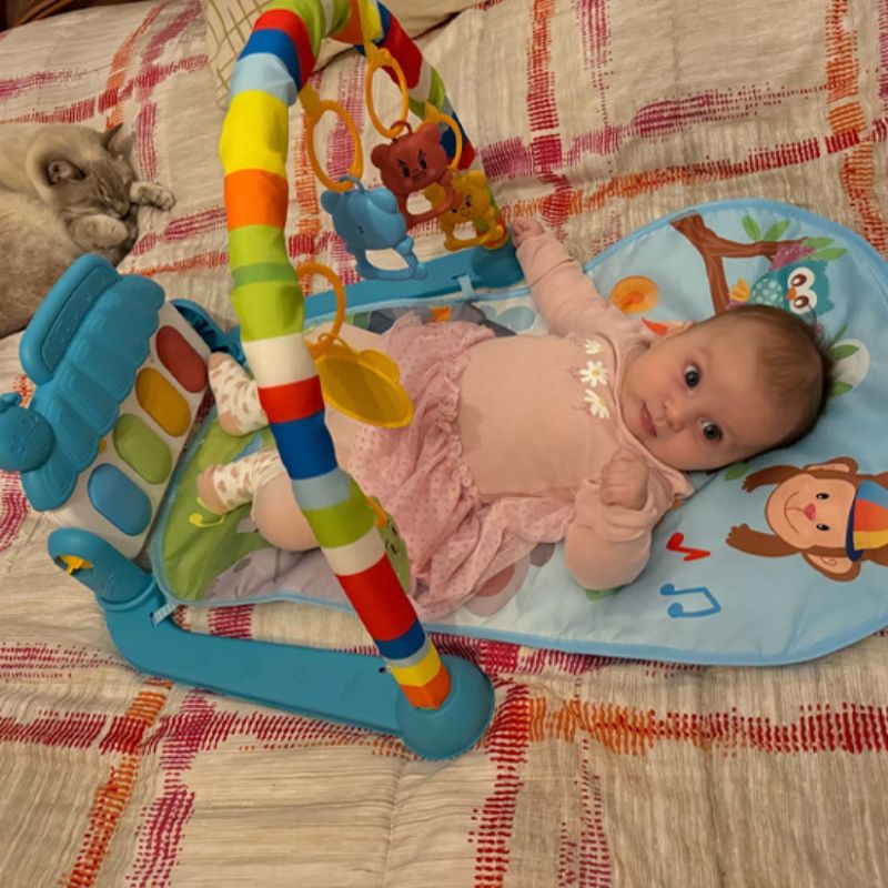 Tapis-d-éveil-musical-bleu-pour-bébé-avec-arche-et-jouets-suspendus